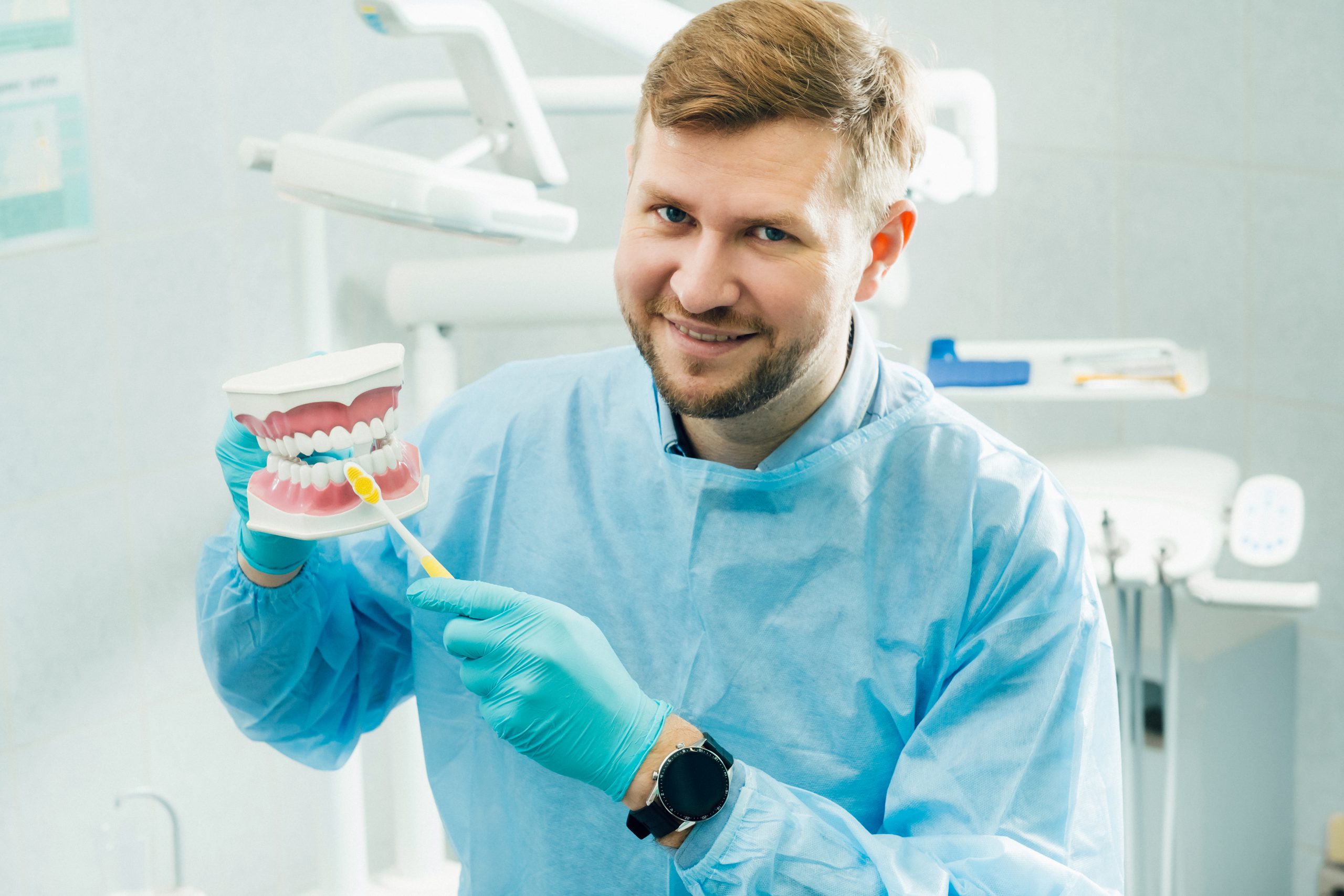 Tooth stain may be solved with a dentist