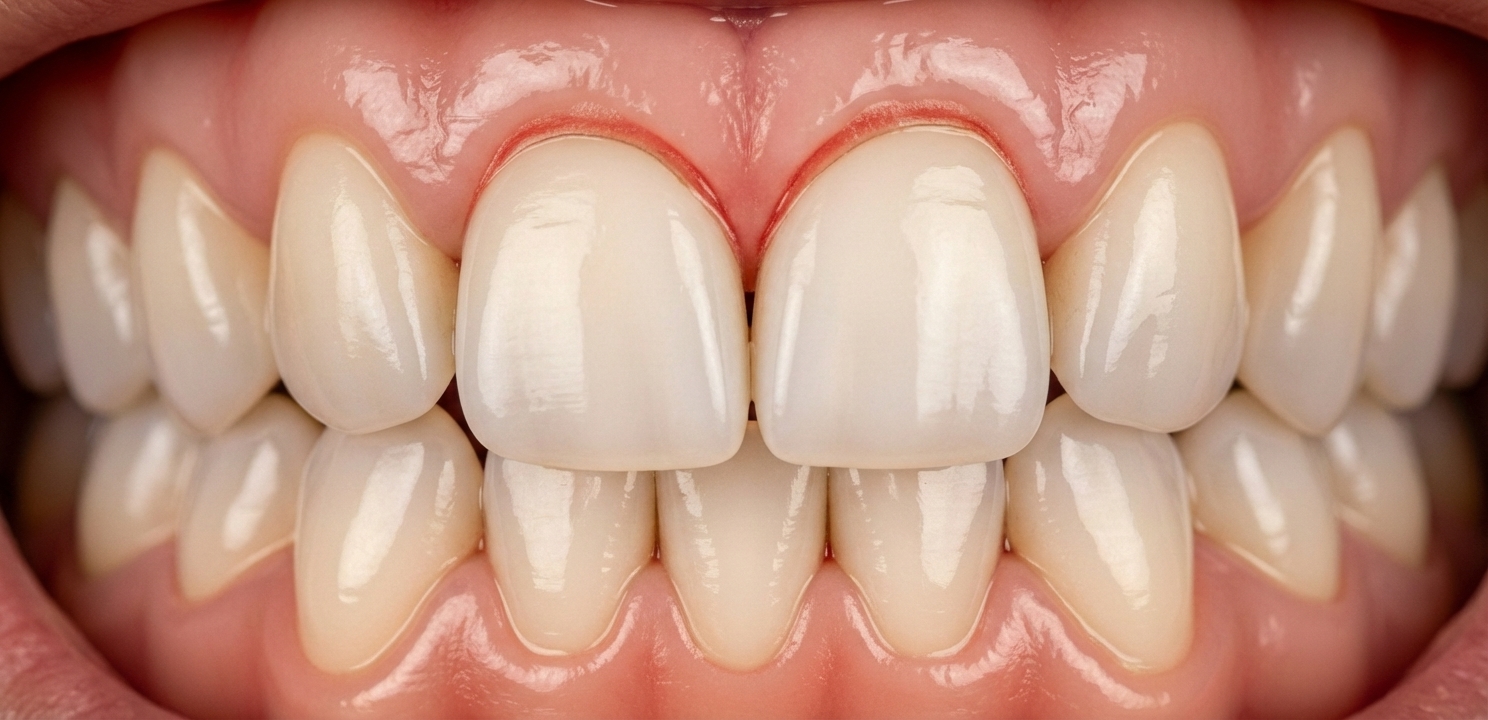 Early Signs of Gum Disease can include receding gums that make teeth look longer.