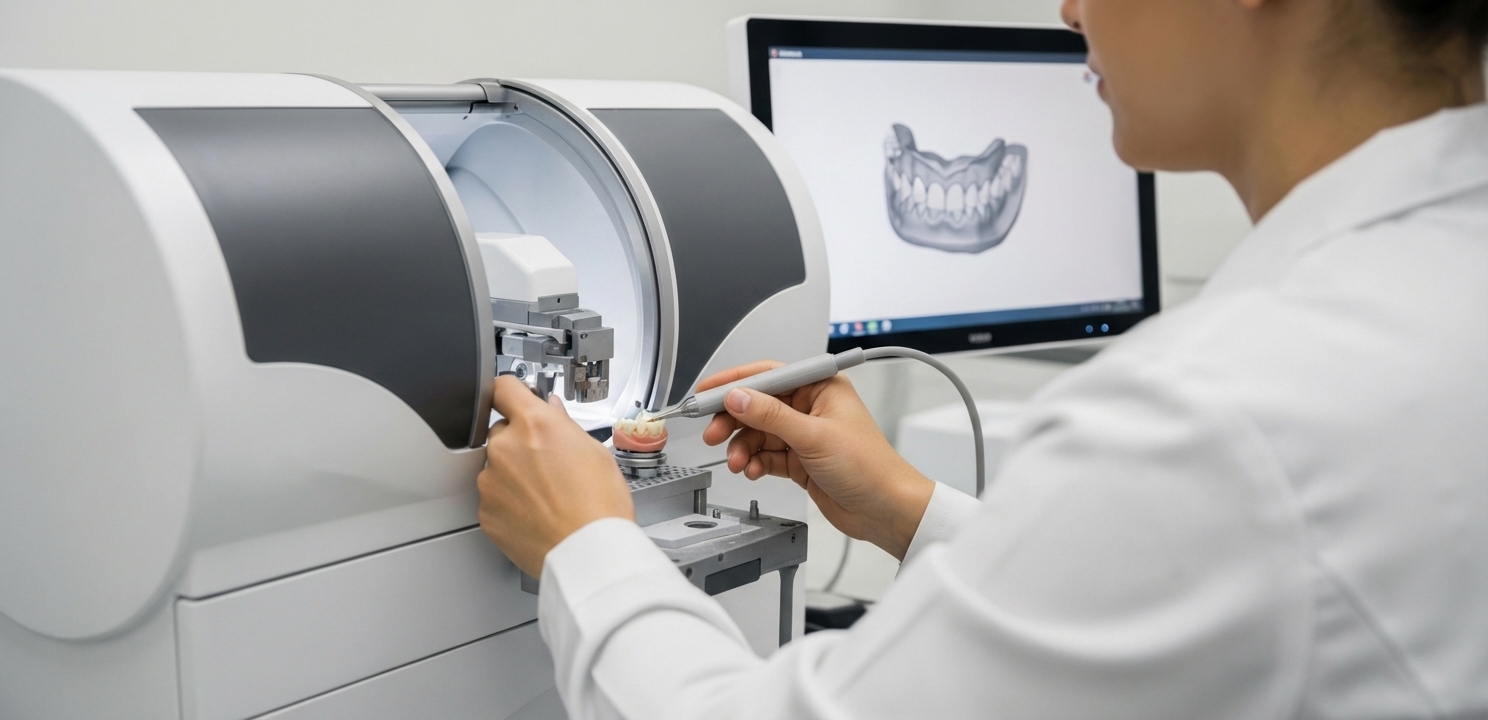 Veneers in Turkey are crafted with precision using advanced CAD/CAM dental technology.