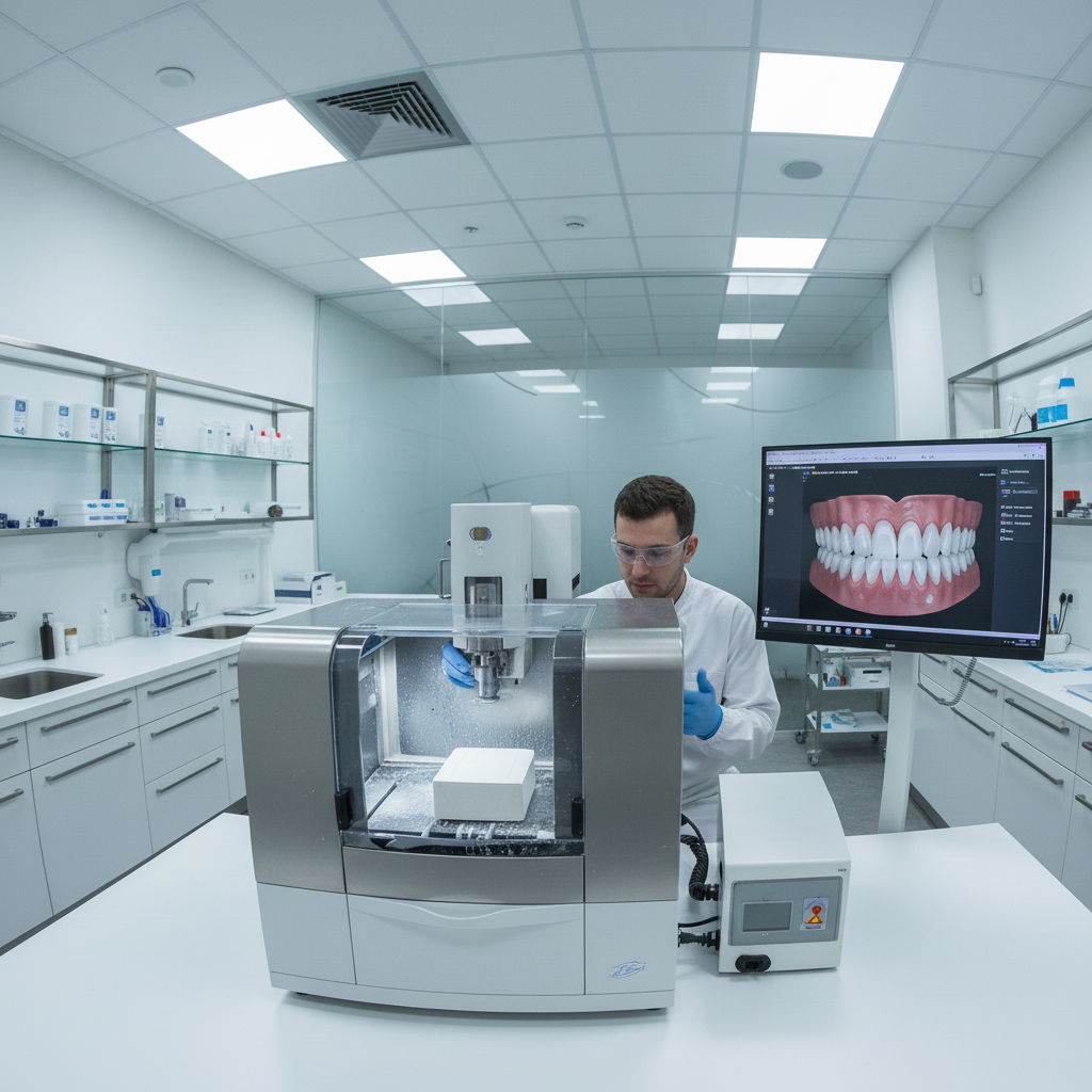 Nouveau Sourire en Espagne, la technologie CAD/CAM permet la fabrication rapide de facettes dentaires en laboratoire