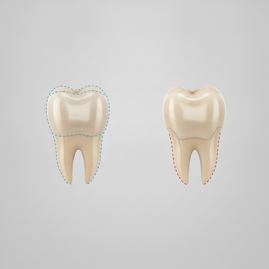 Carillas y Coronas: Comparación Dental Detallada Carillas vs Coronas – Diferencias: Entienda las distinciones clave en propósitos y cobertura dental.
