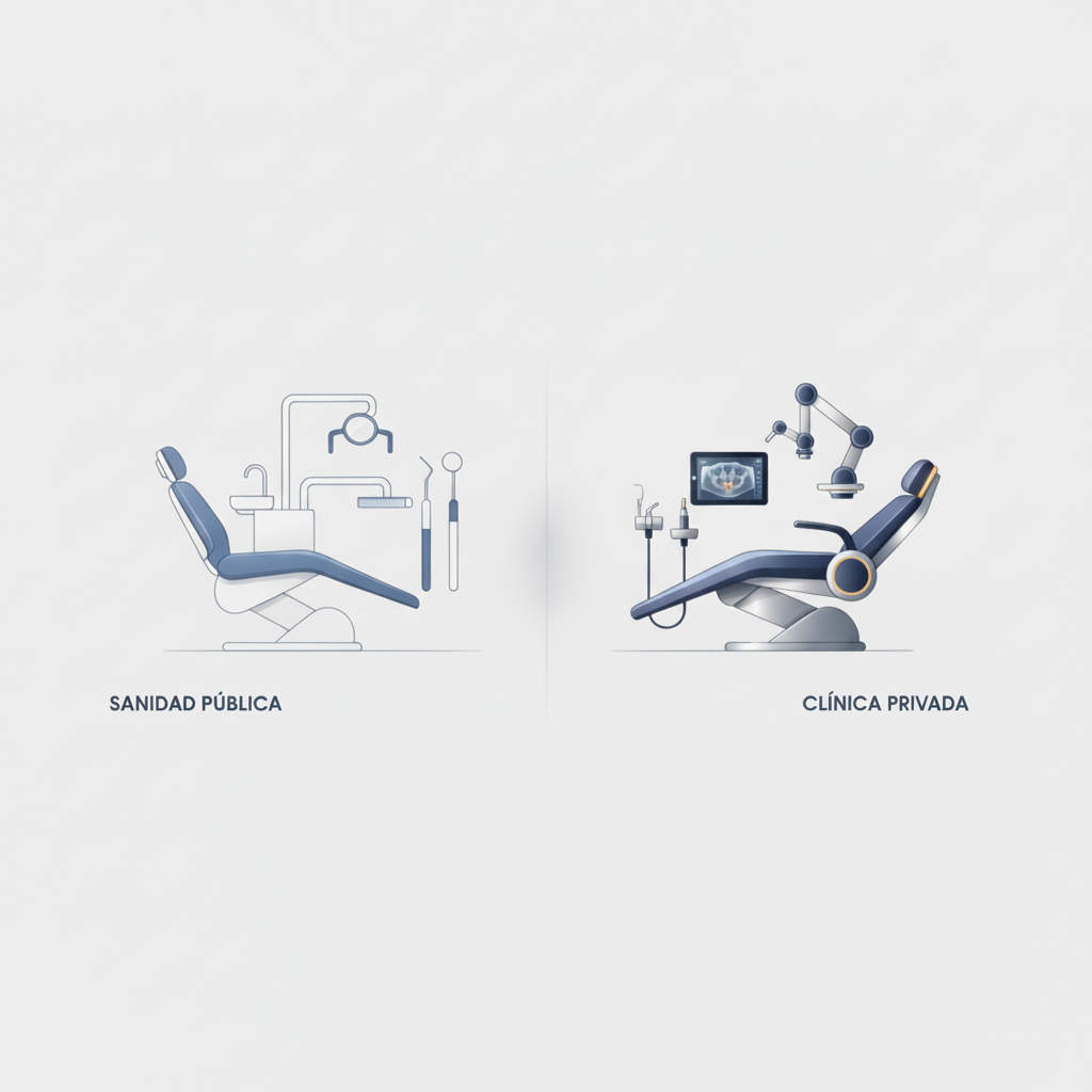 Opciones de atención dental en España Dentista Público vs Privado España: El contraste entre la atención esencial y los servicios ampliados