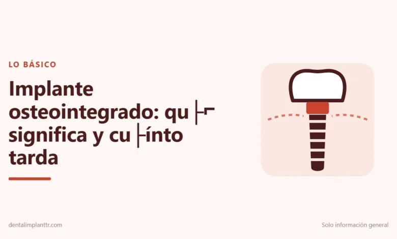 Ilustración: Implante osteointegrado: qu├⌐ significa y cu├ínto tarda